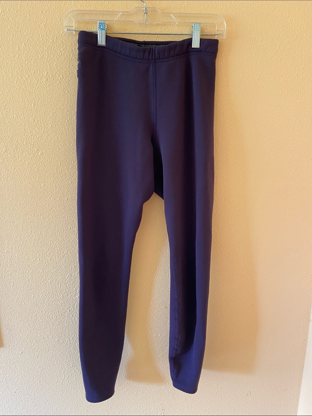 Women’s Vintage Purple Patagonia Warm Fleece Leggings, Size Small, Stretch